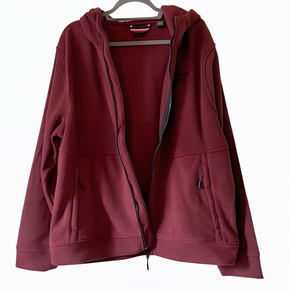 Reebok Full Zip Polar Fleece Hoodie Jacket size L | NWT - Picture 4 of 10
